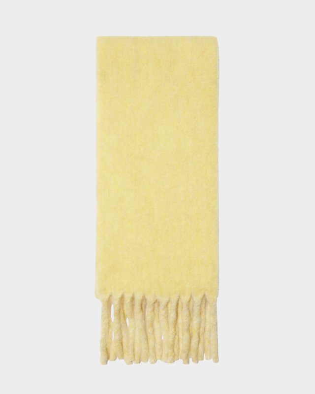 Reversible Fringe Wool Scarf